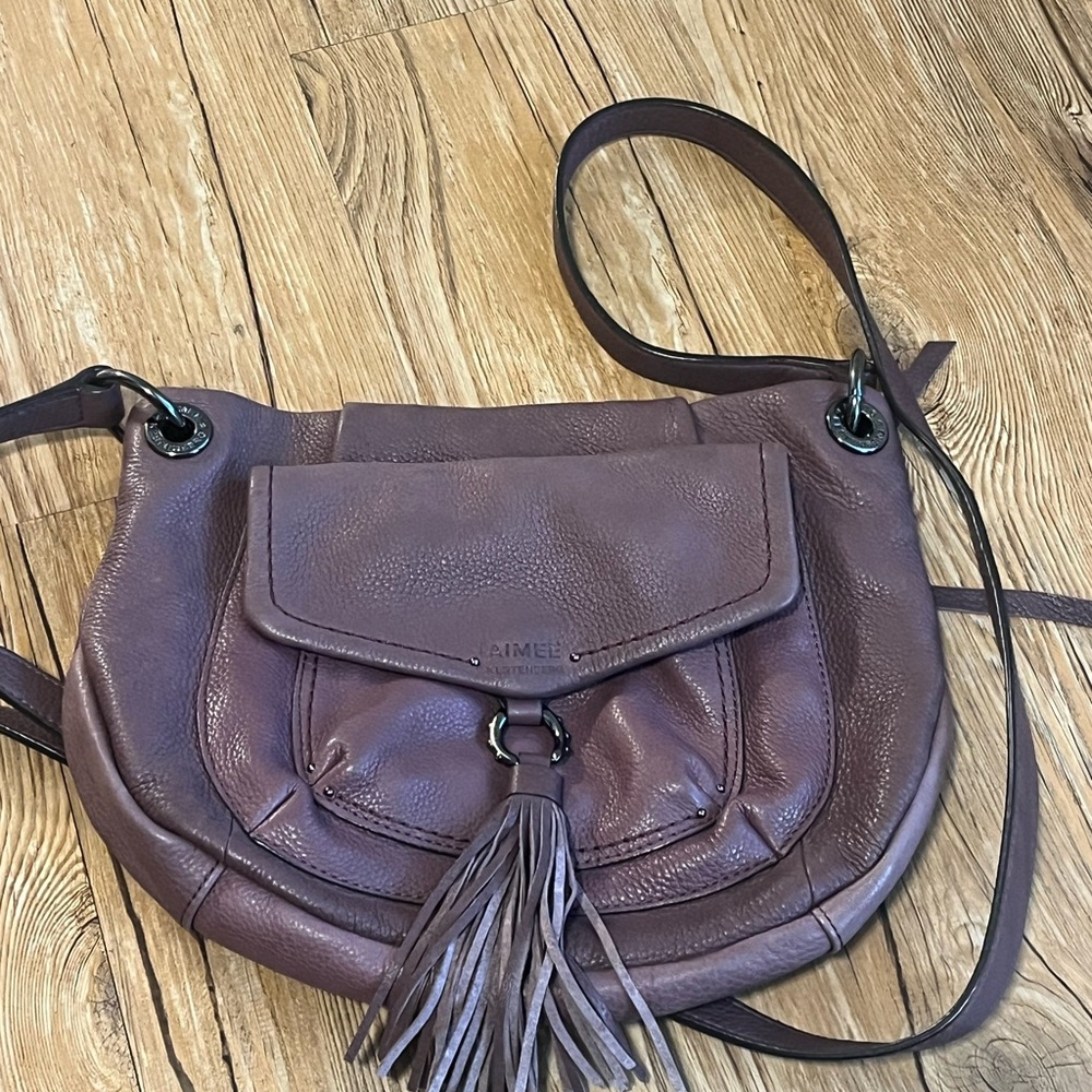 Aimee Kestenberg Leather Crossbody with Tassel